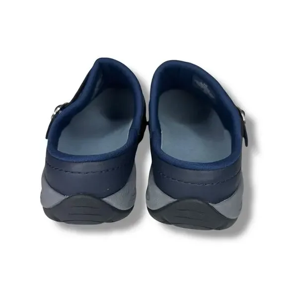 Easy Spirit Women's Size 9 M Seequinox Slip On Clog Loafer Blue Leather Comfort - Picture 5 of 9